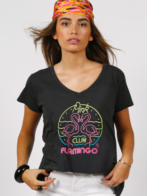 TEE SHIRT FLAMINGO